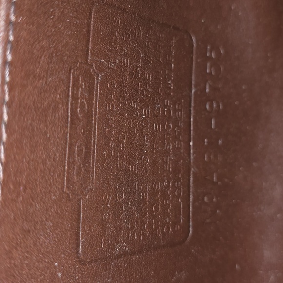 Coach Vintage PENNY A81-9755 Mahagony Leather Purse +purse Bling - Picture 12 of 17